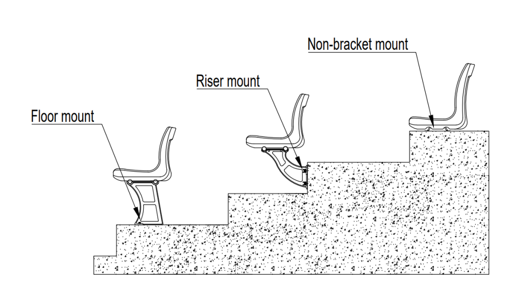 3 ways of installing stadium seats