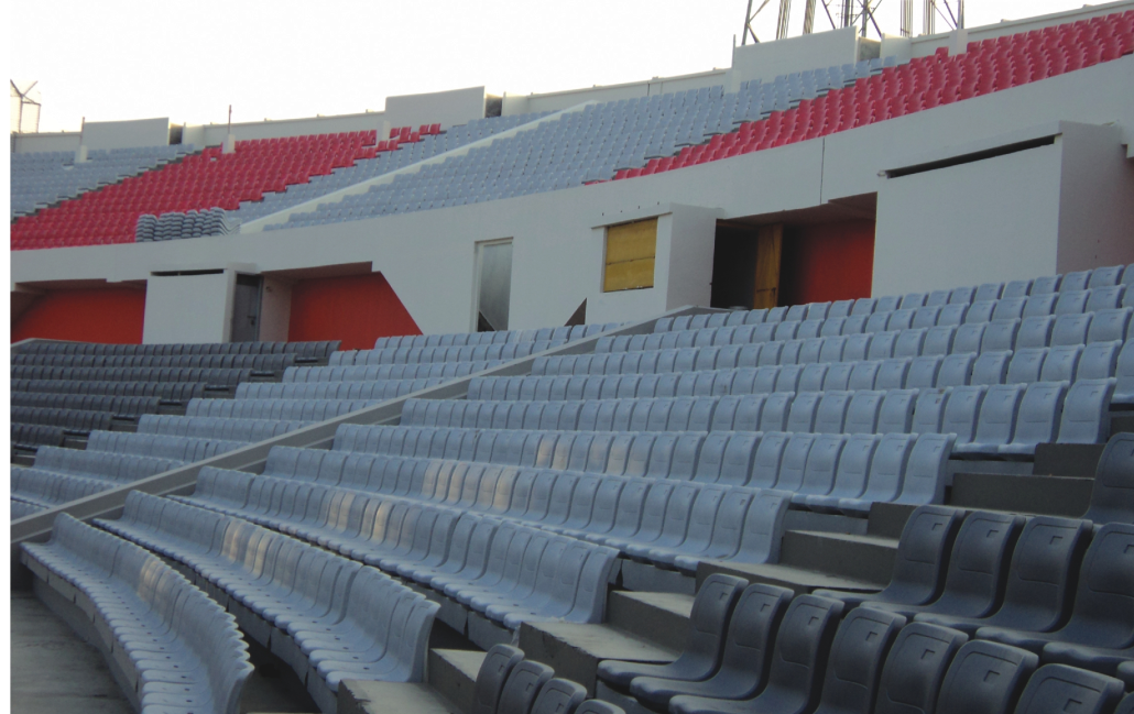 flat-mounted stadium seat projects